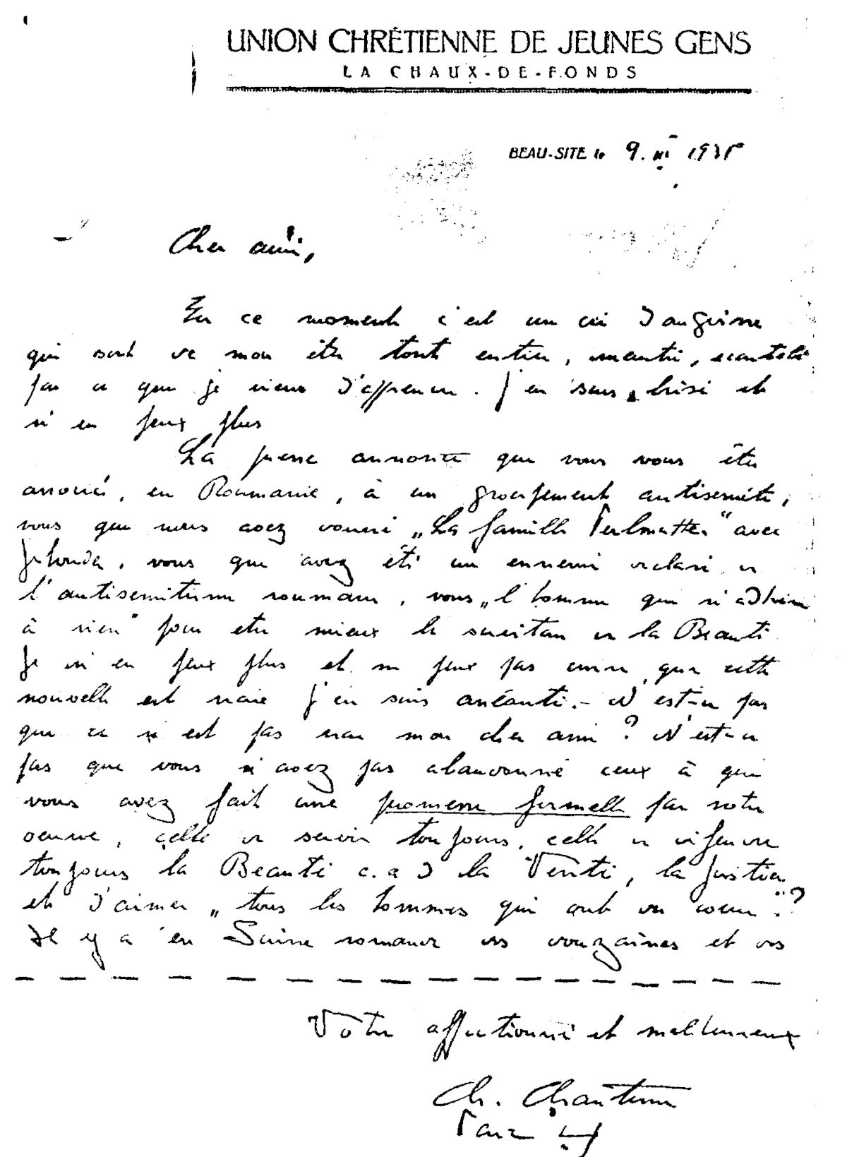 O scrisoare cu tâlc